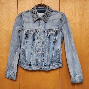 Buffalo David Bittin denim jacket studded small